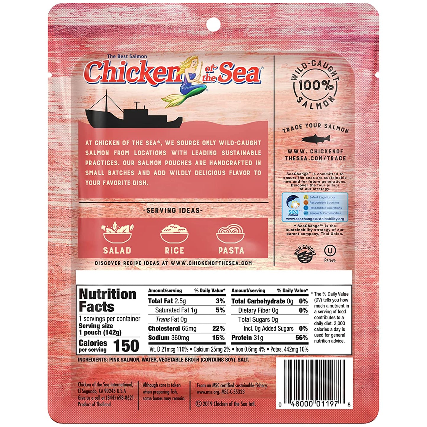 Wild Caught Pink Salmon 5oz (12 Pack) image 1