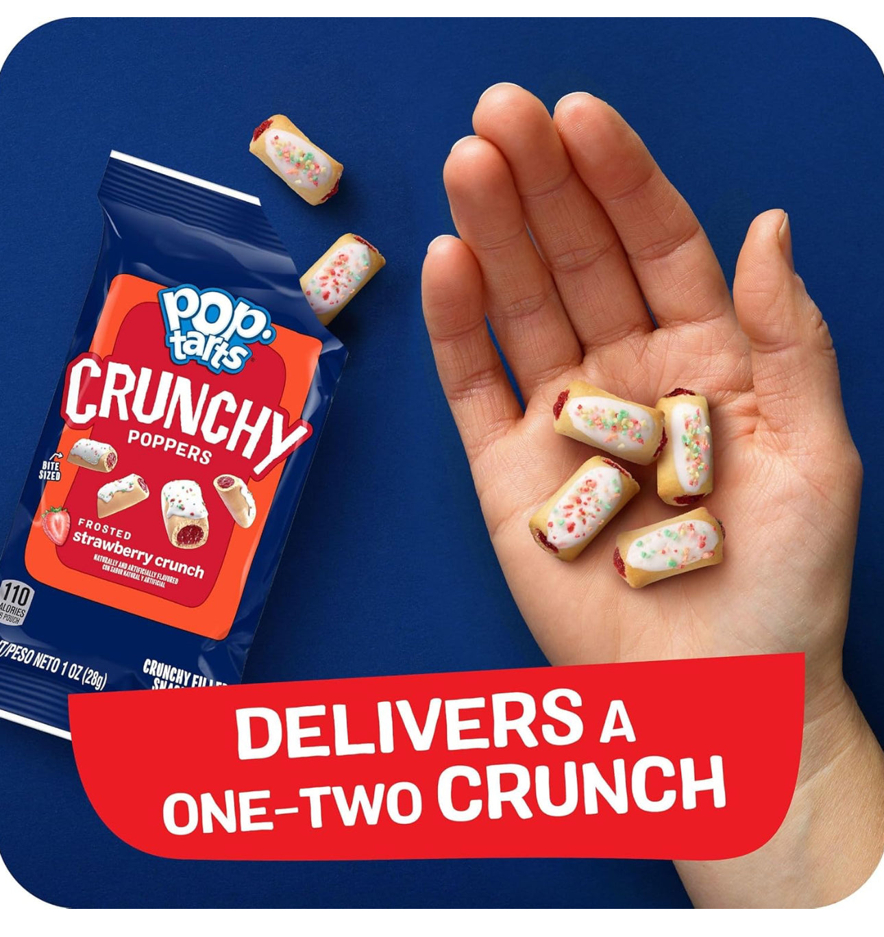 Pop-Tarts Crunchy Poppers Crunchy Filled Snack Pieces, Variety Pack (3 Boxes, 15 image 4