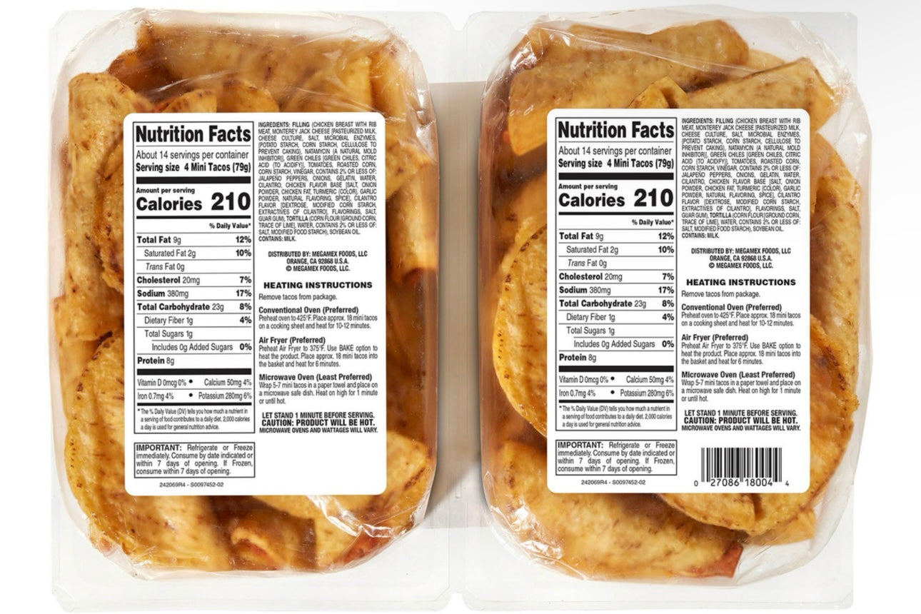 Don Miguel Chicken and Two-Cheese Mini Tacos 56 ct. image 2