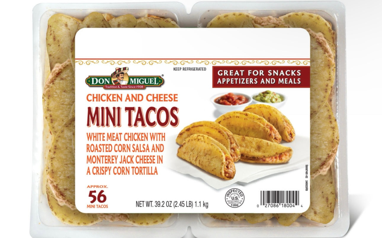 Don Miguel Chicken and Two-Cheese Mini Tacos 56 ct. image 0
