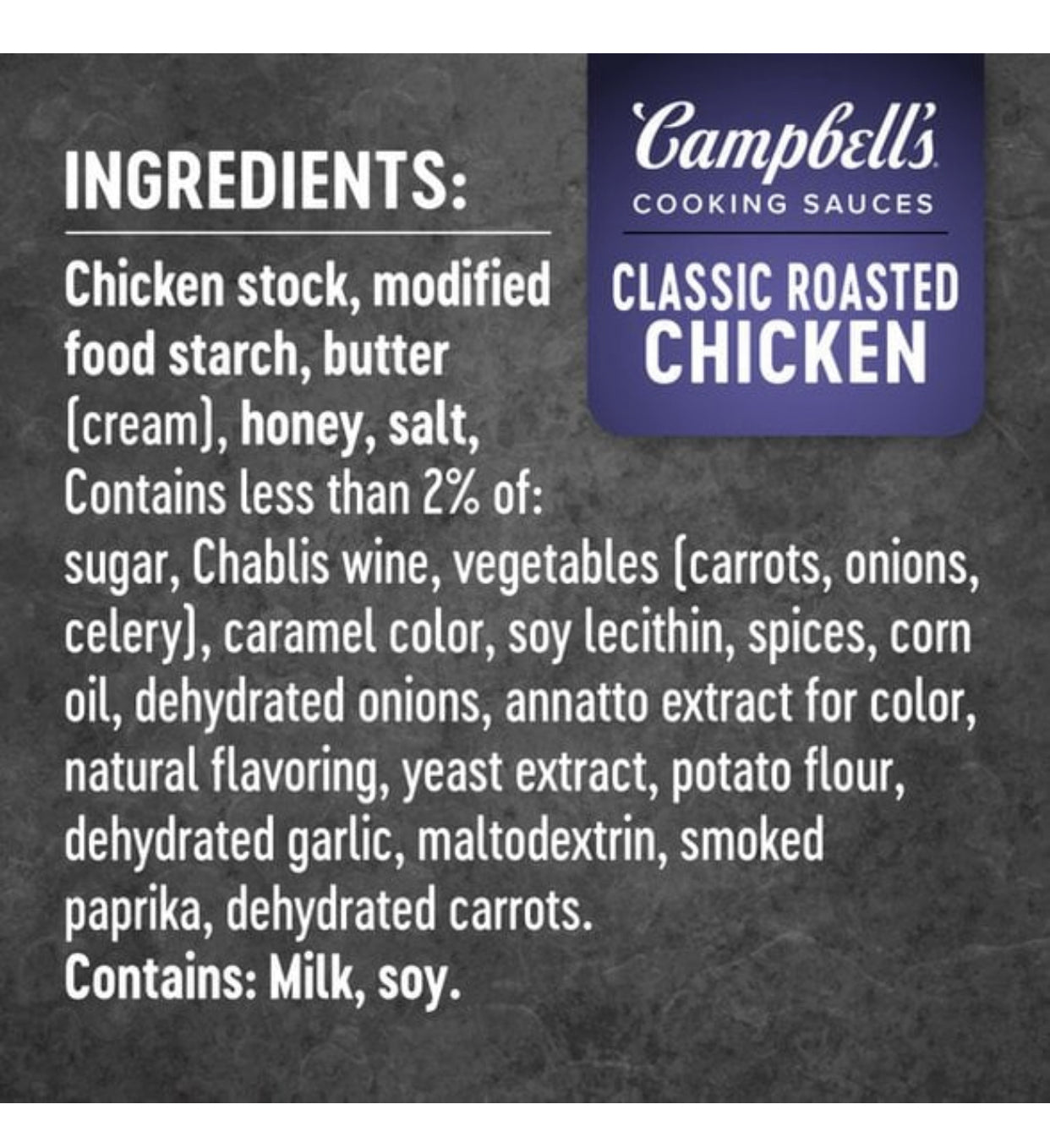 Campbell's Oven Sauces Classic Roasted Chicken Sauce image 3