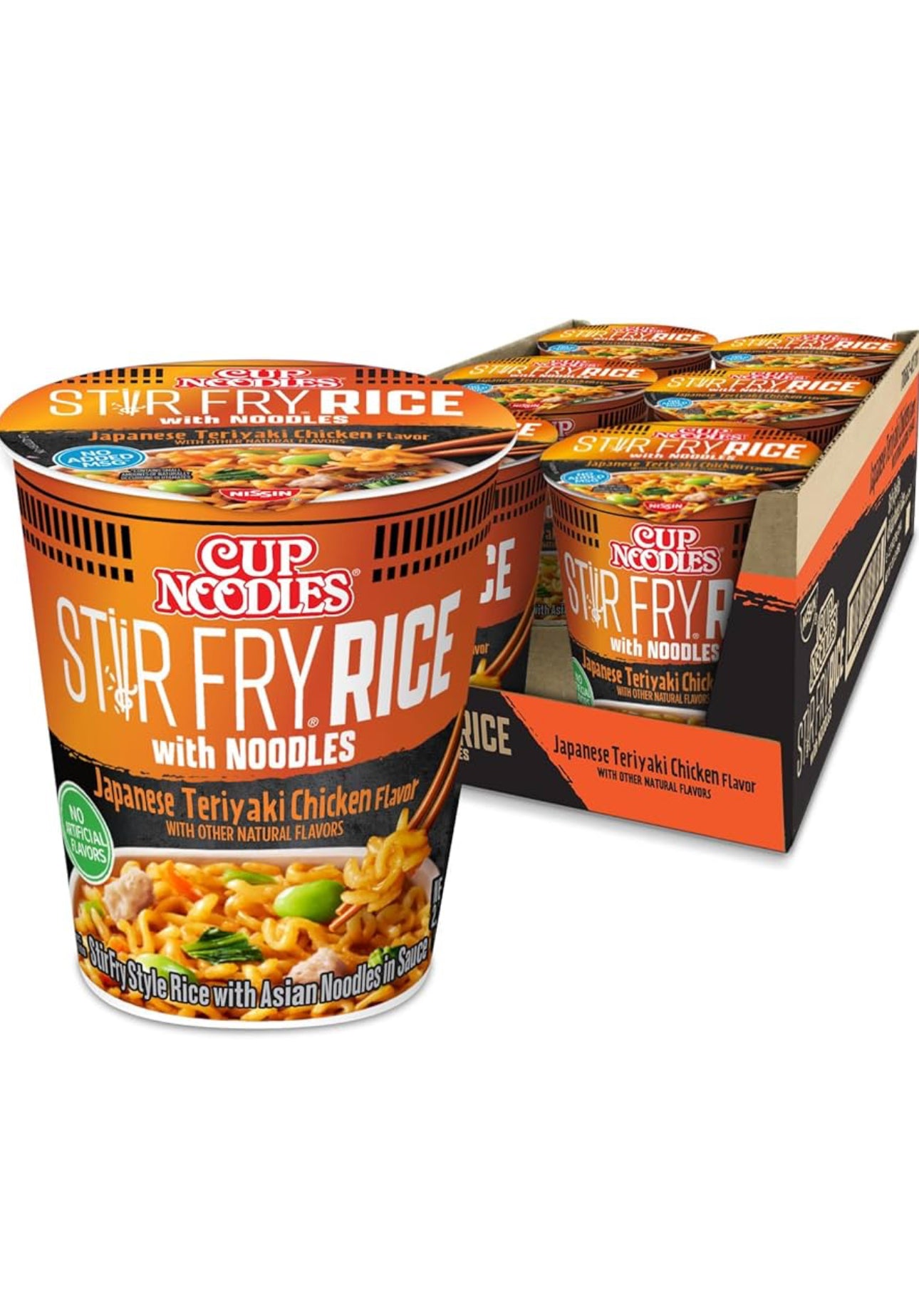 Cup Noodles Stir Fry Rice with Noodles, Japanese Teriyaki Chicken, 2.75 O image 0