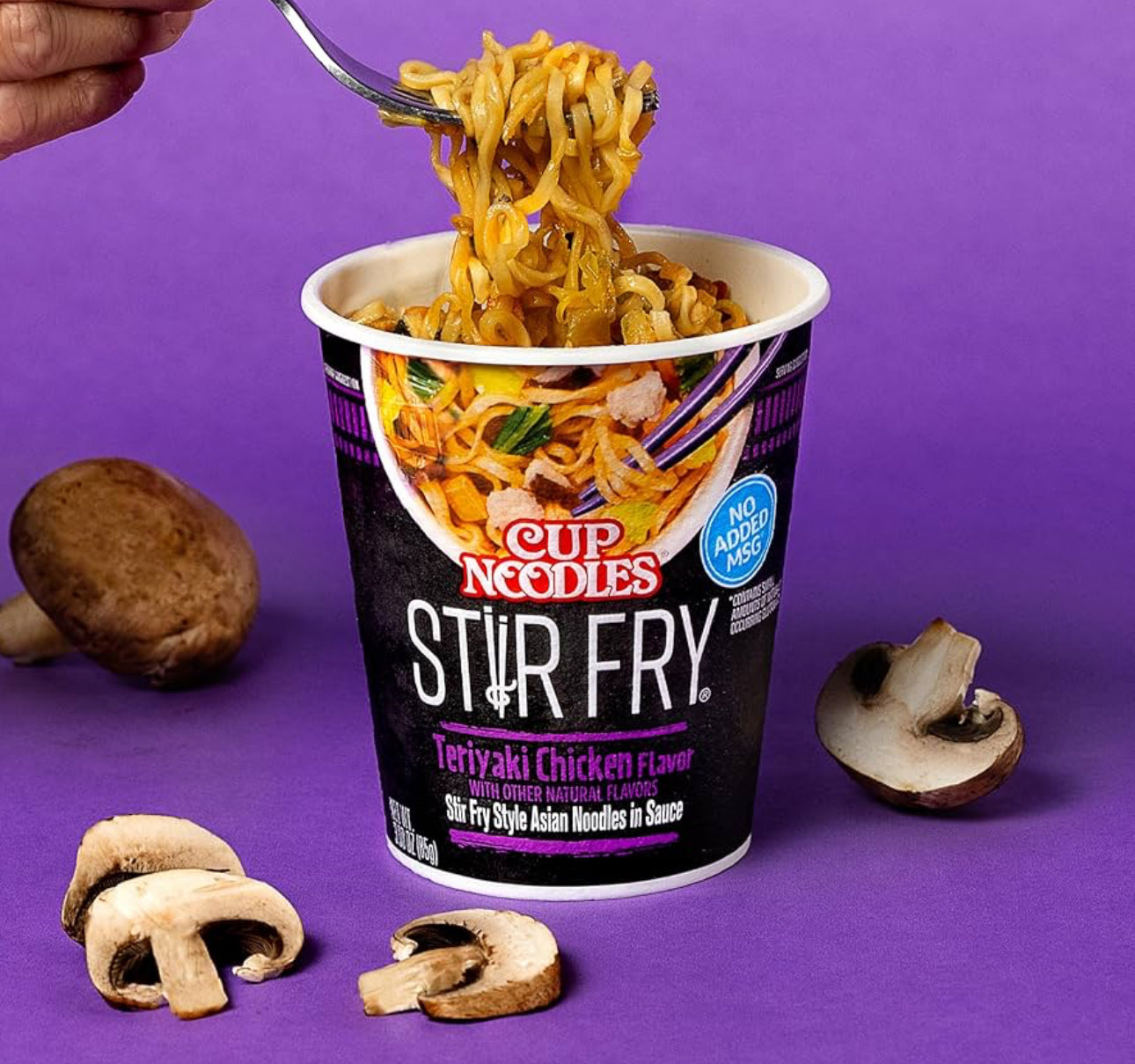 Cup Noodles Stir Fry Noodles in Sauce, Teriyaki Chicken , 2.89 Ounce 6 Pack image 2