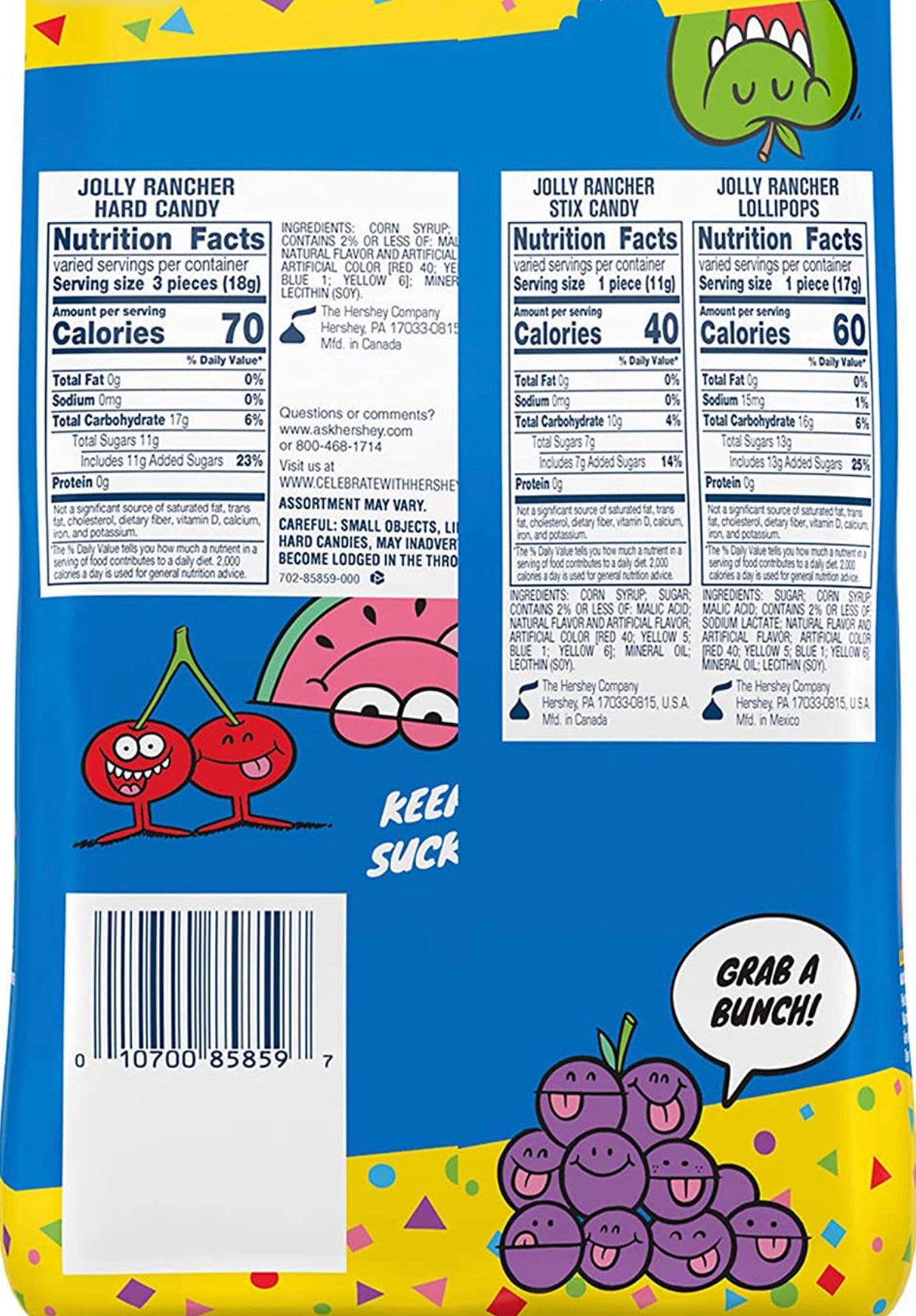 JOLLY RANCHER Assorted Fruit Flavors Hard Candy Variety Bag, 46 oz image 1