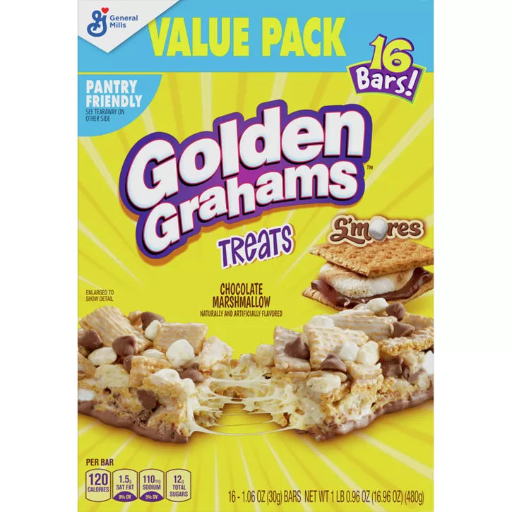 Golden Grahams S'mores Treat Bars (16 Pack) image 1
