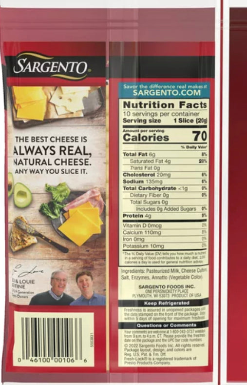 Sargento® Sliced Gouda Natural Cheese image 1