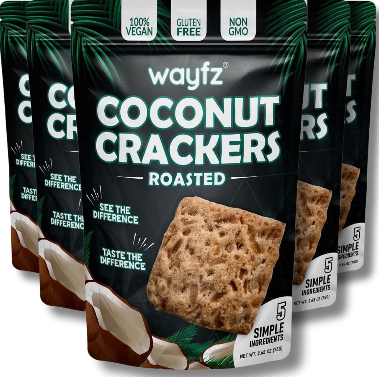 Roasted Coconut Crackers (5 Pack) image 0