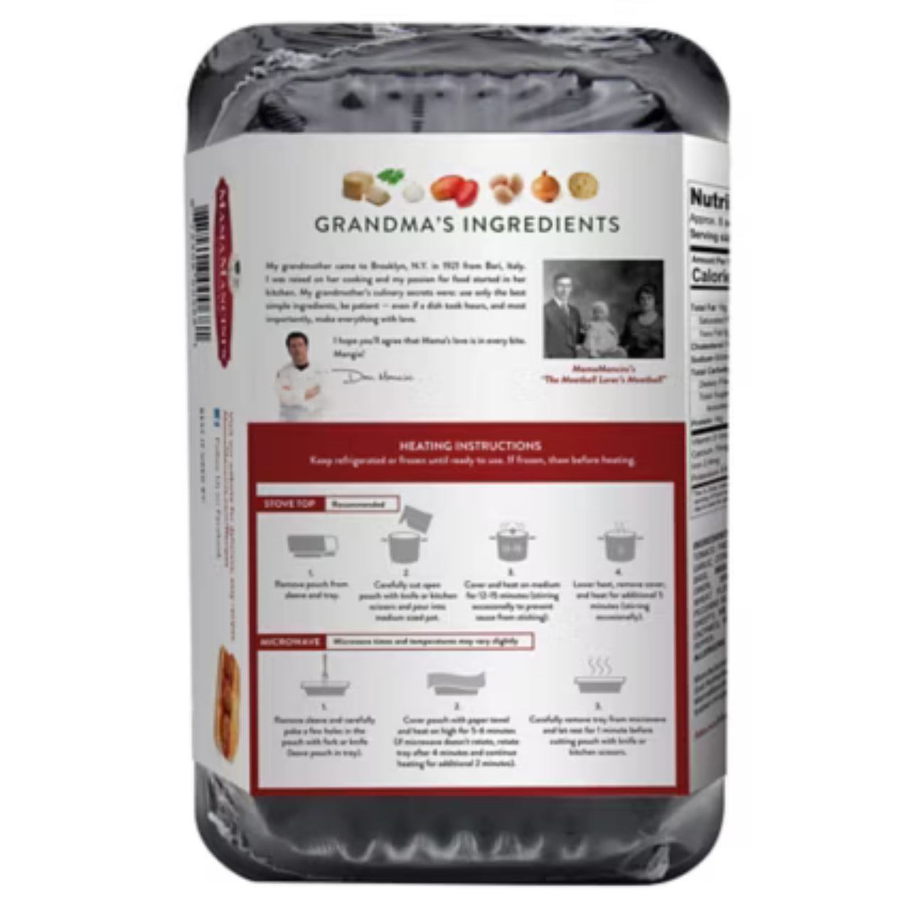 Mama Mancini Jumbo Beef Meatballs With Sauce image 1