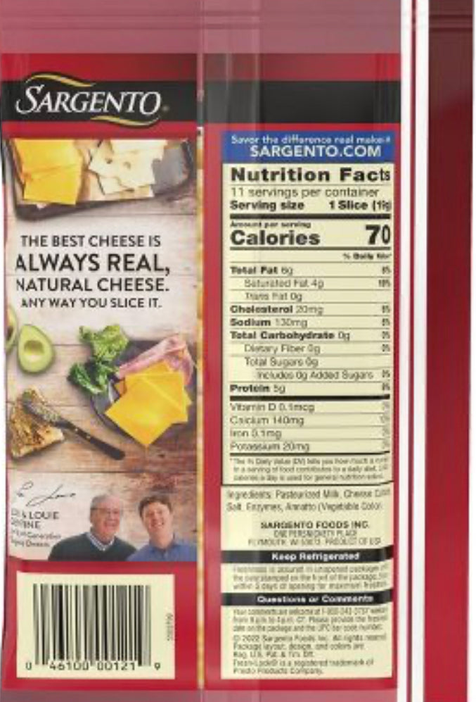 Sargento Natural Colby-Jack Sliced Cheese image 1