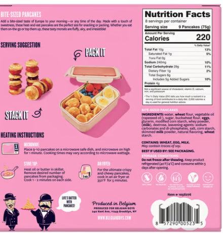 Belgian Boys Bite-Size Pancakes, 72 ct. (**Refrigerated ** Ready to Eat) image 1