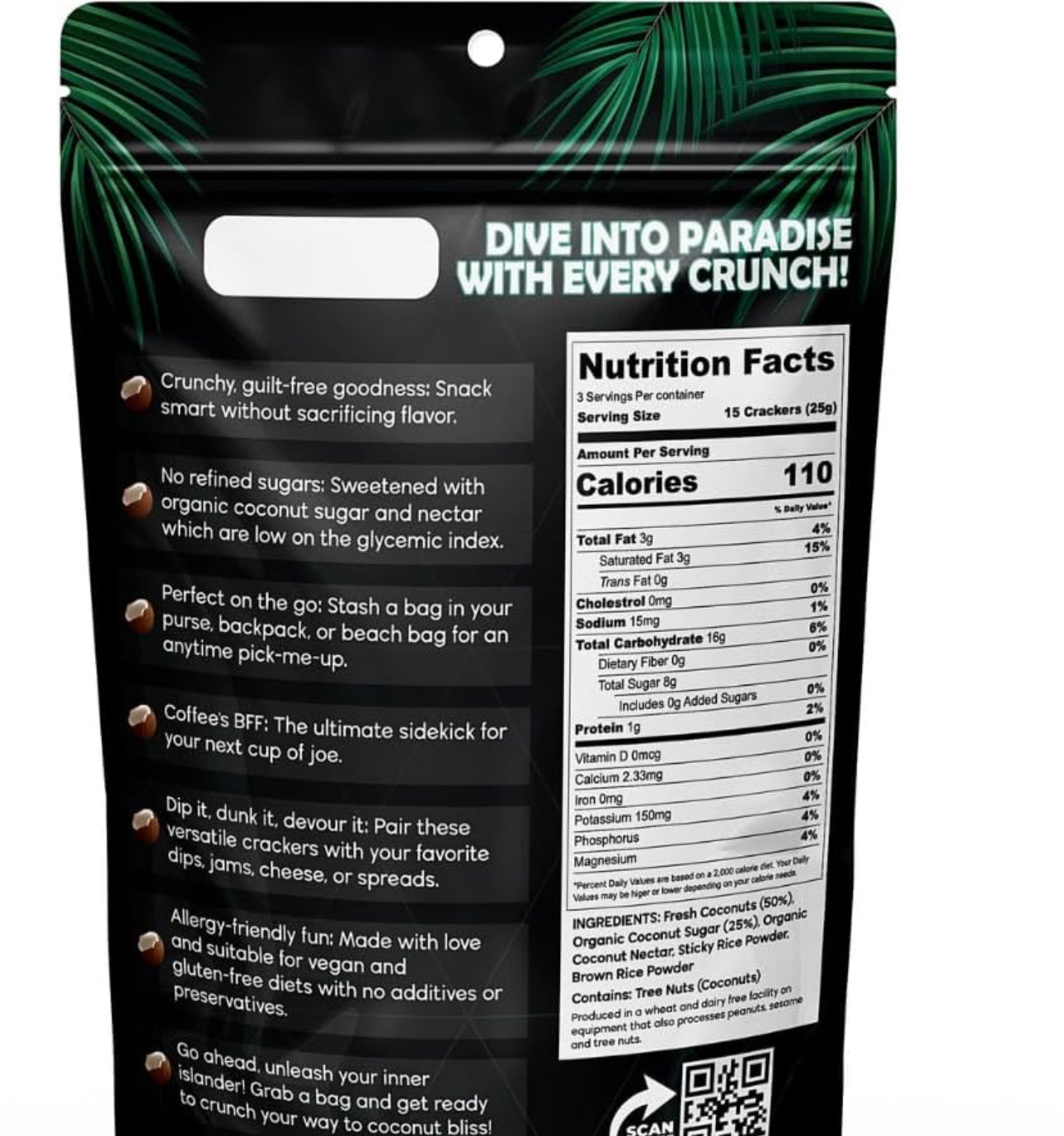 Roasted Coconut Crackers (5 Pack) image 1