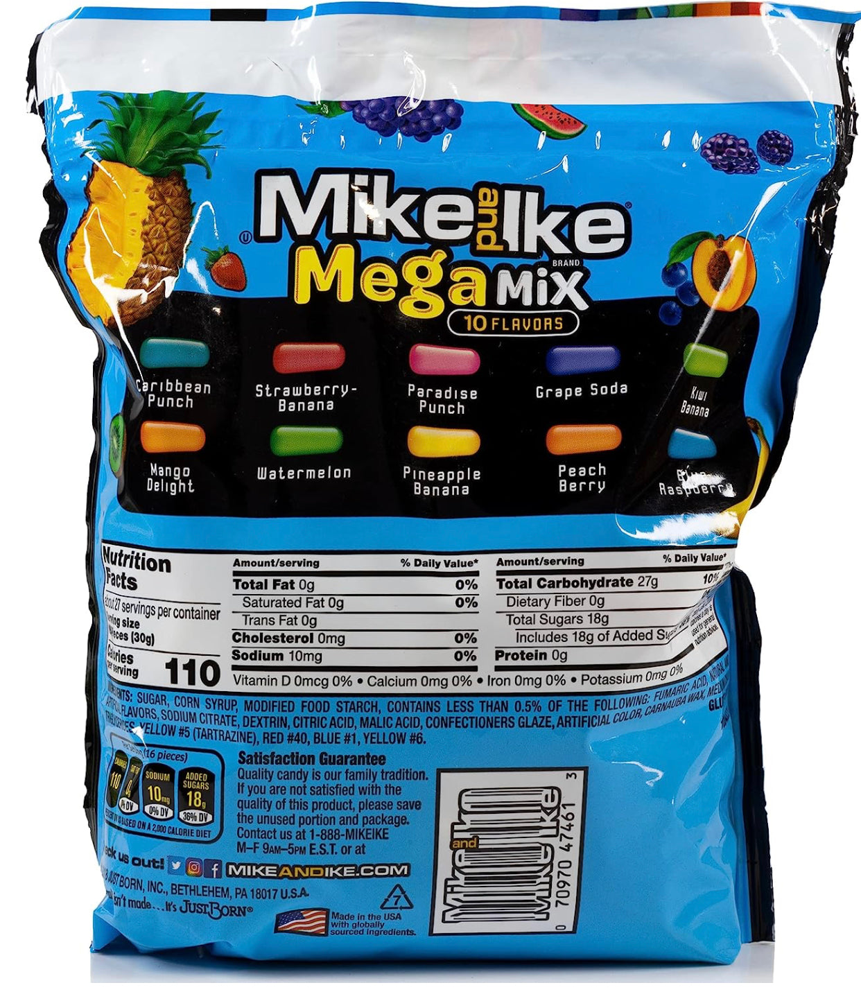 Mike and Ike MegaMix Pack of 2 Bags (28.8 oz) image 1