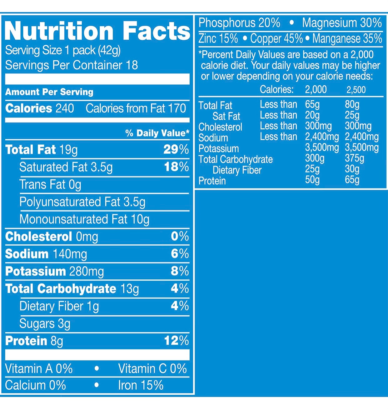 Planters Salted Cashews 18 Pk image 1