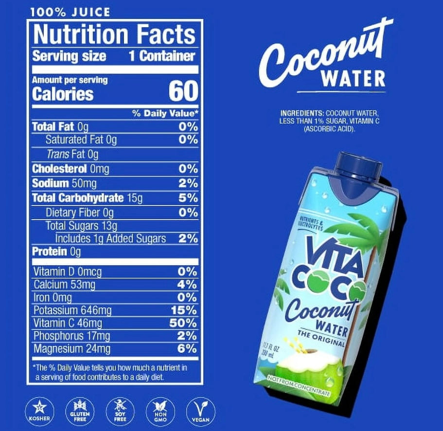 Vita Coco The Original Coconut Water, Nutrients & Electrolytes Rich, Pure image 2
