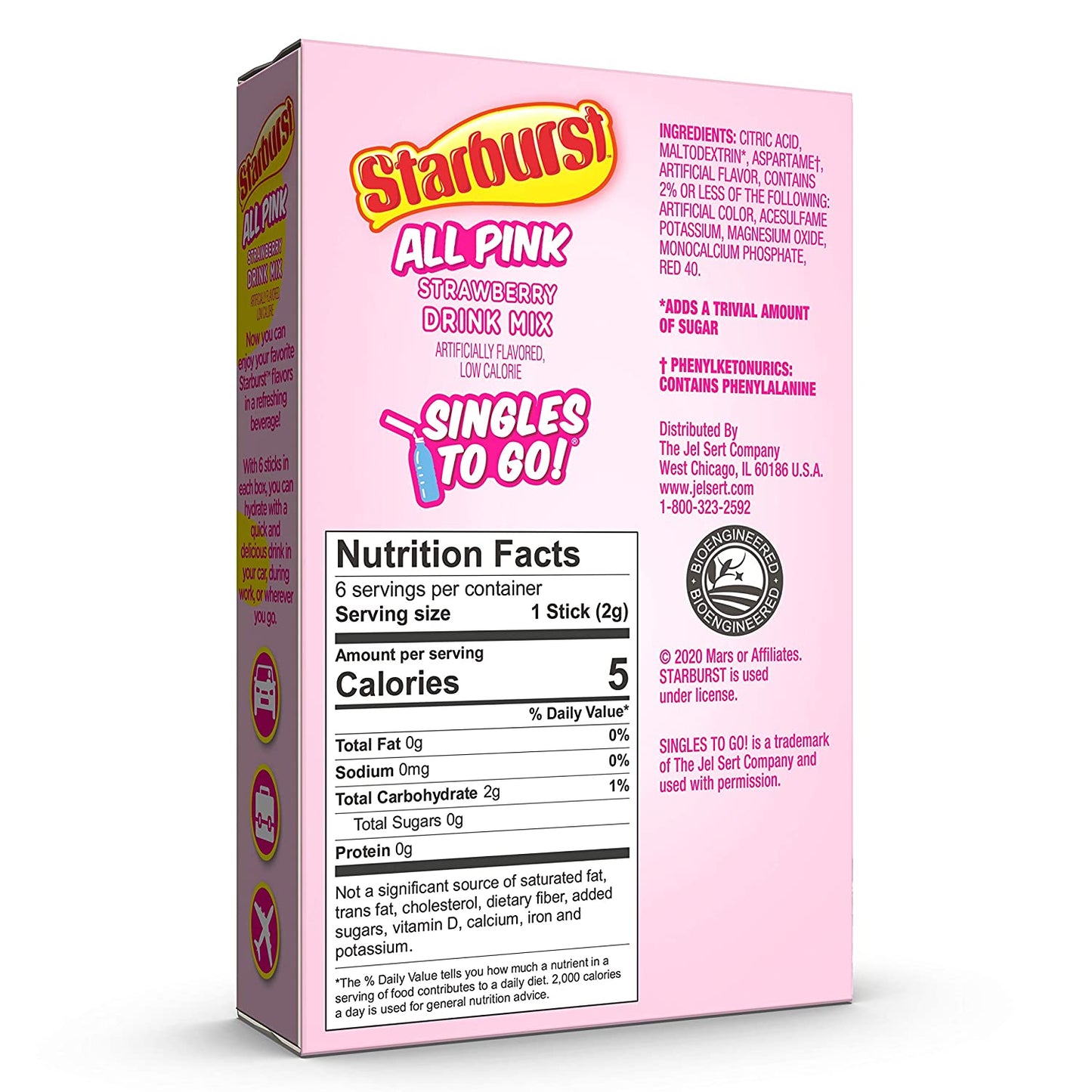 Strawberry Starburst Drink Mix Sticks Variety Pack (6 Ct) image 1