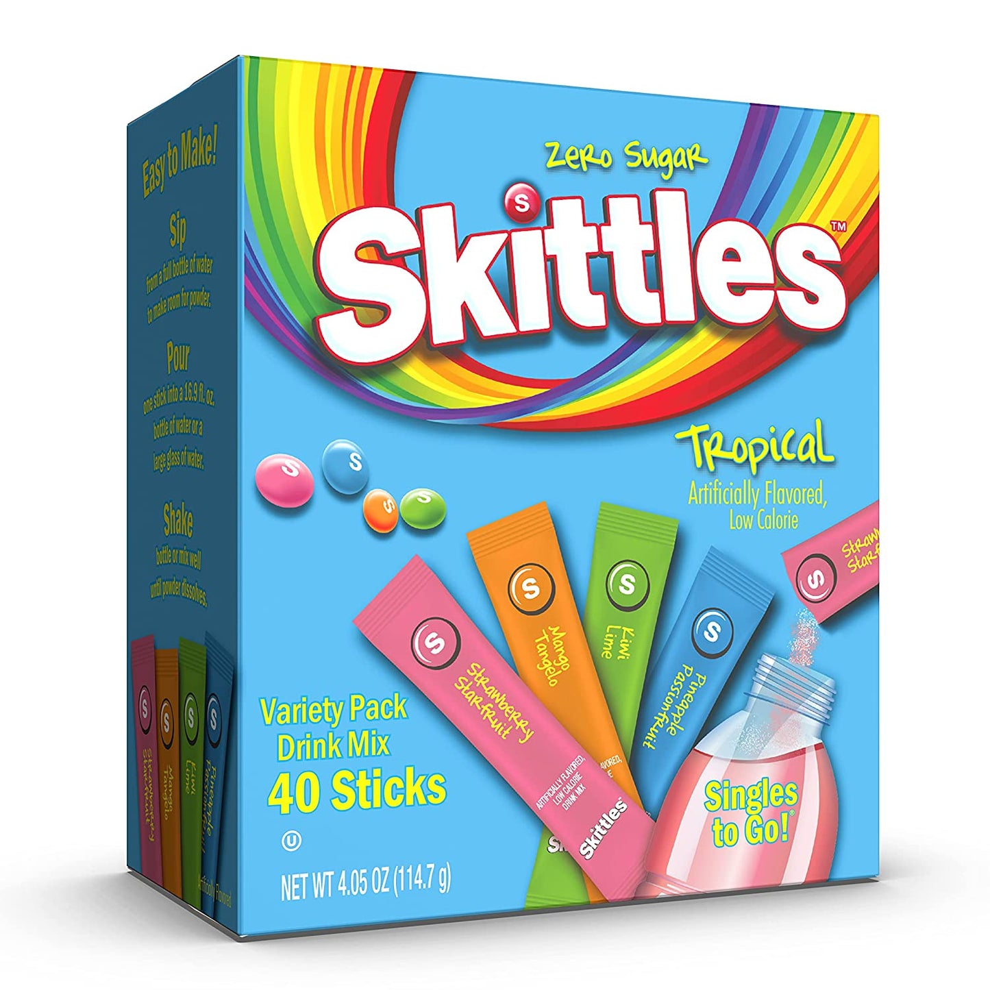 Tropical Skittles Drink Mix Sticks Variety Pack (40 Ct) image 0