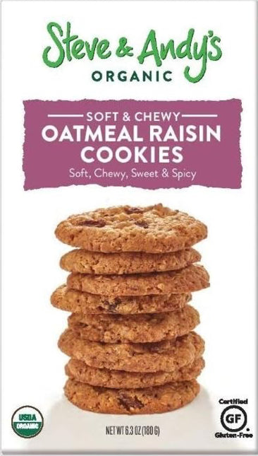 Steve & Andy’s Organic Cookies (3 Pack) in 5 different flavors image 12