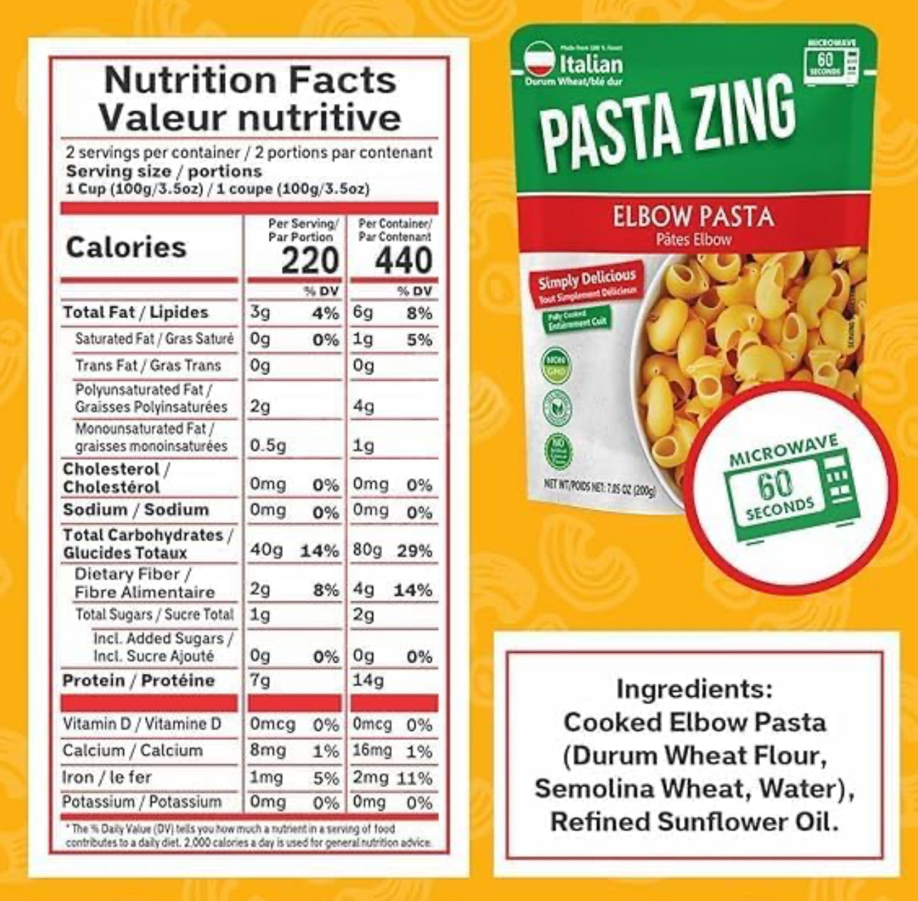 Pasta Zing Variety Pasta Pack of 7 | 2x Elbow | 2x Farfalle | 3x Spaghetti Pasta image 6