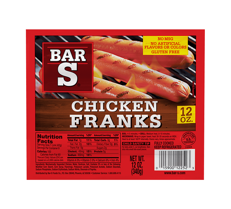 Bar-s Chicken Franks (16 Count) image 0