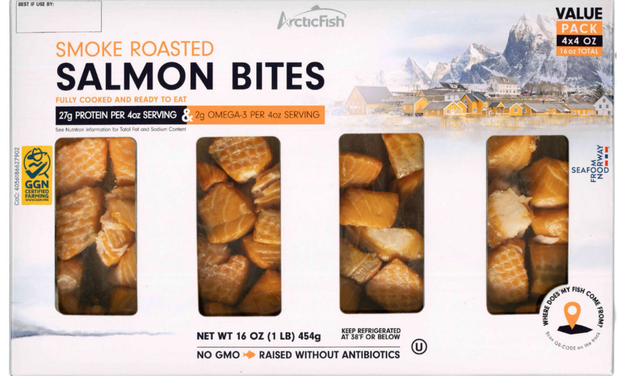 ArcticFish Smoke Roasted Salmon Bites, 16 oz image 0