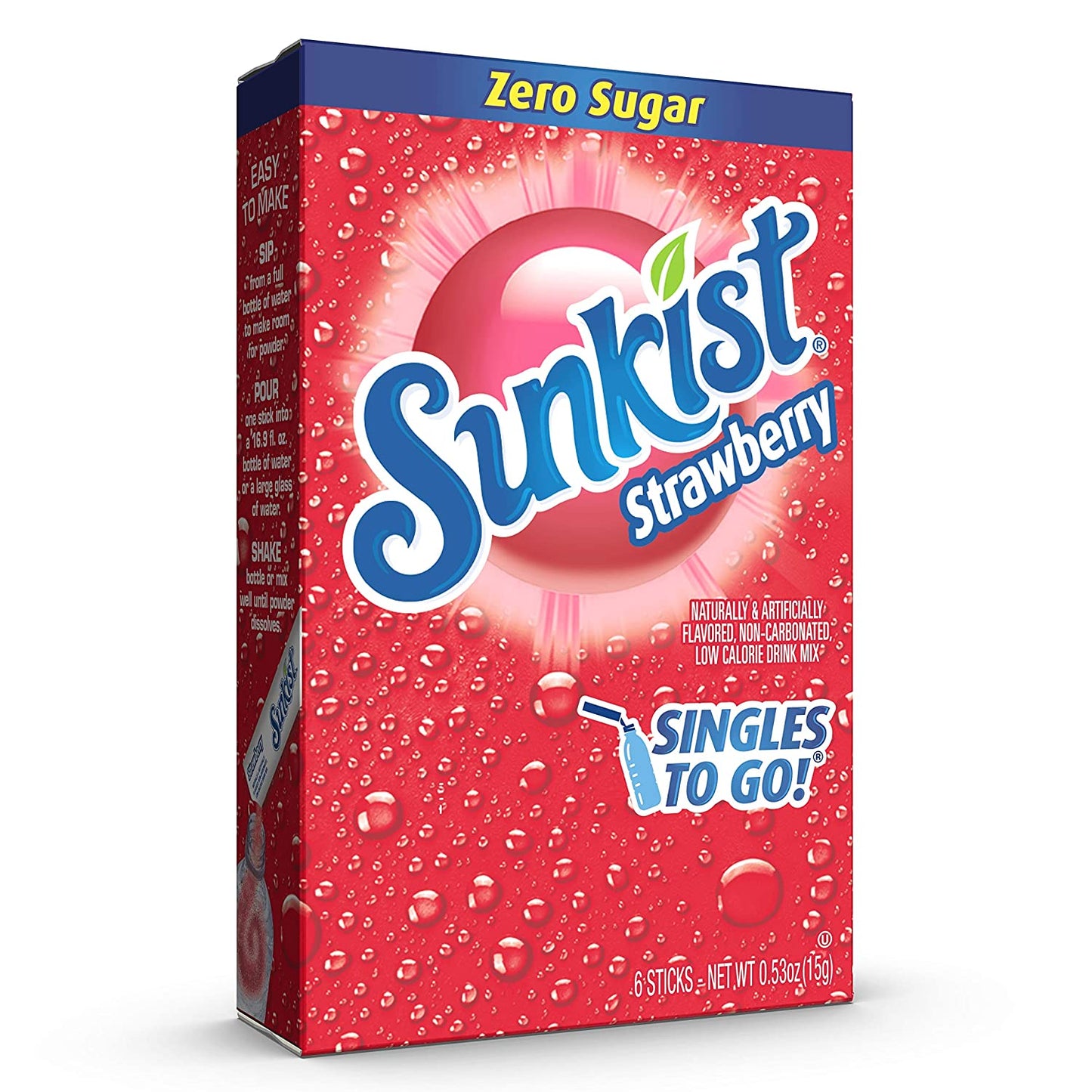 Strawberry Sunkist Single Drink Mix Sticks (6 Ct) image 0