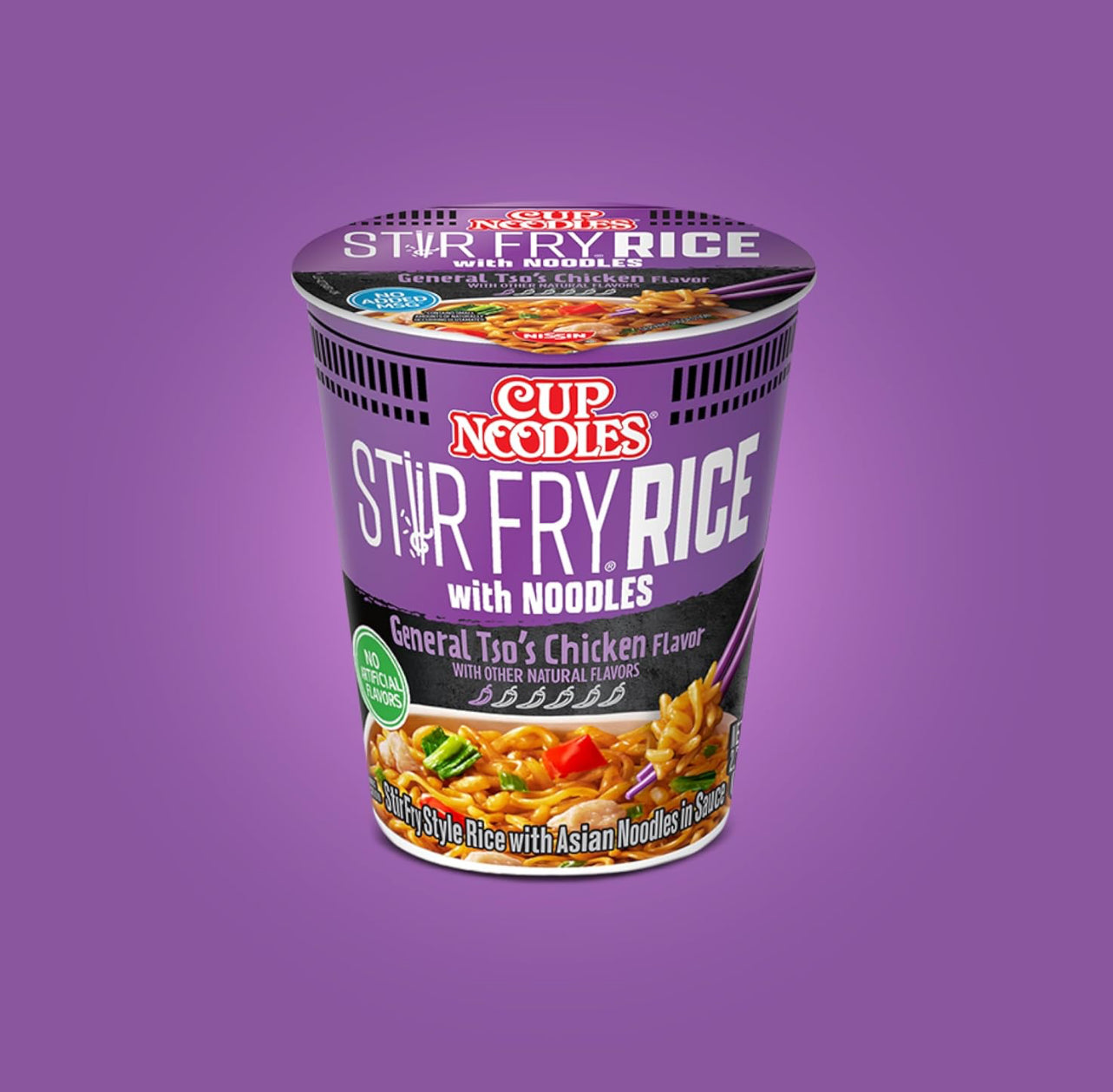 Cup Noodles Stir Fry Rice with Noodles, General Tso's Chicken 2.68 Ounce 12Pack image 3