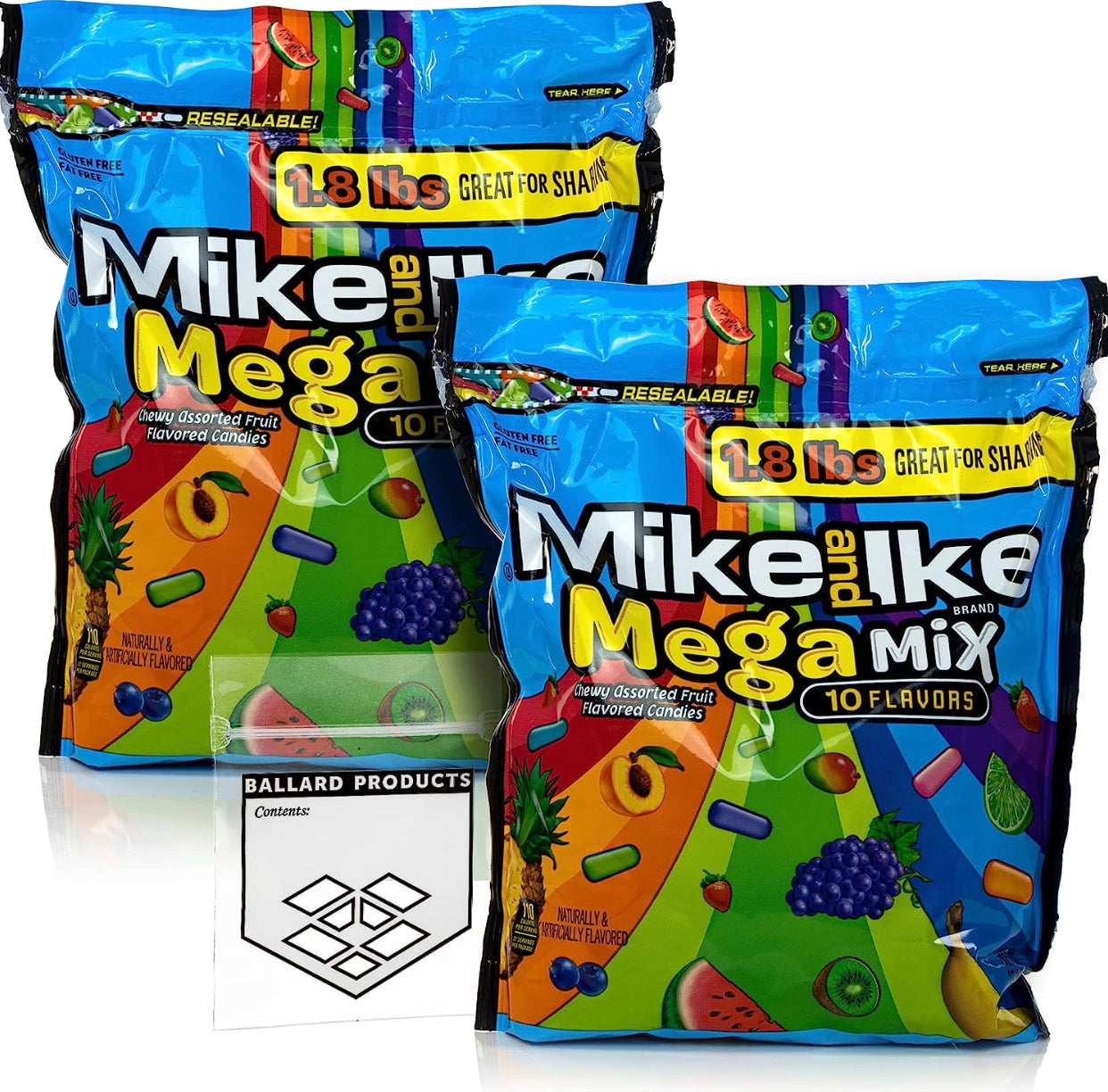 Mike and Ike MegaMix Pack of 2 Bags (28.8 oz) image 0
