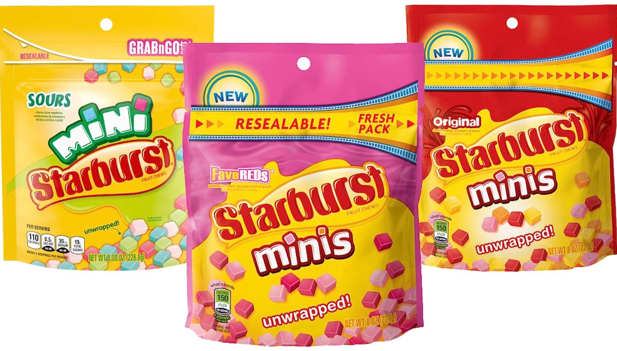 Starburst Minis Stand Up Pouch Variety Pack (3) image 0