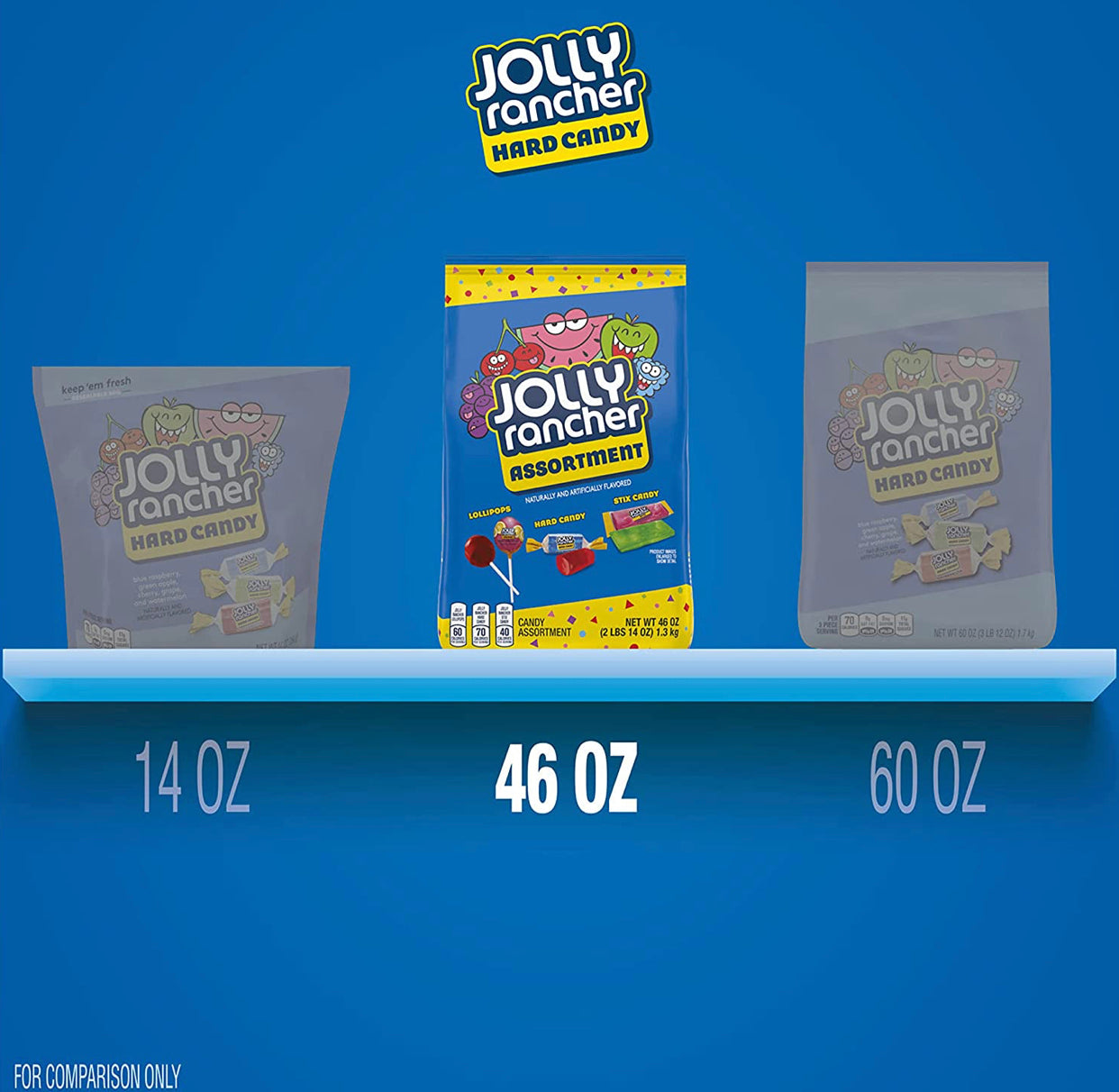 JOLLY RANCHER Assorted Fruit Flavors Hard Candy Variety Bag, 46 oz image 3