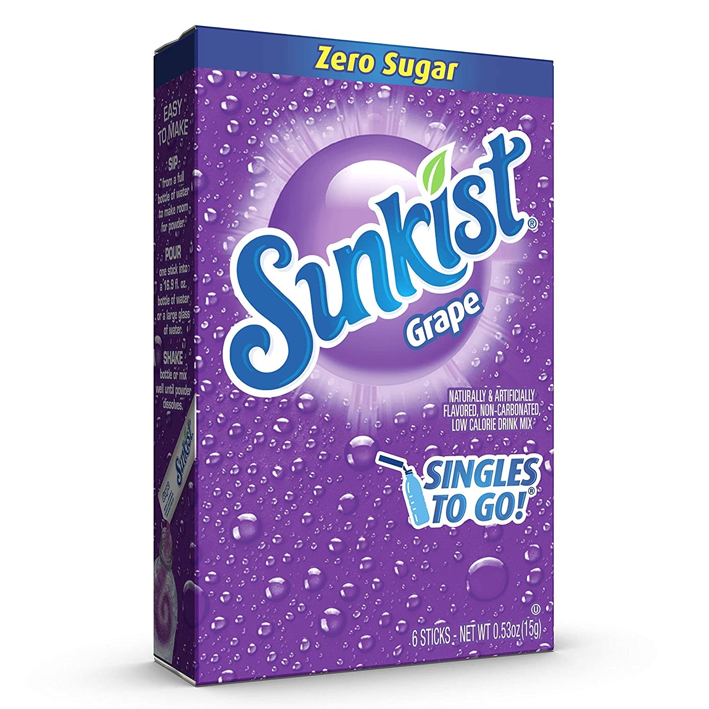 Grape Sunkist Single Drink Mix Sticks (6 Ct) image 0