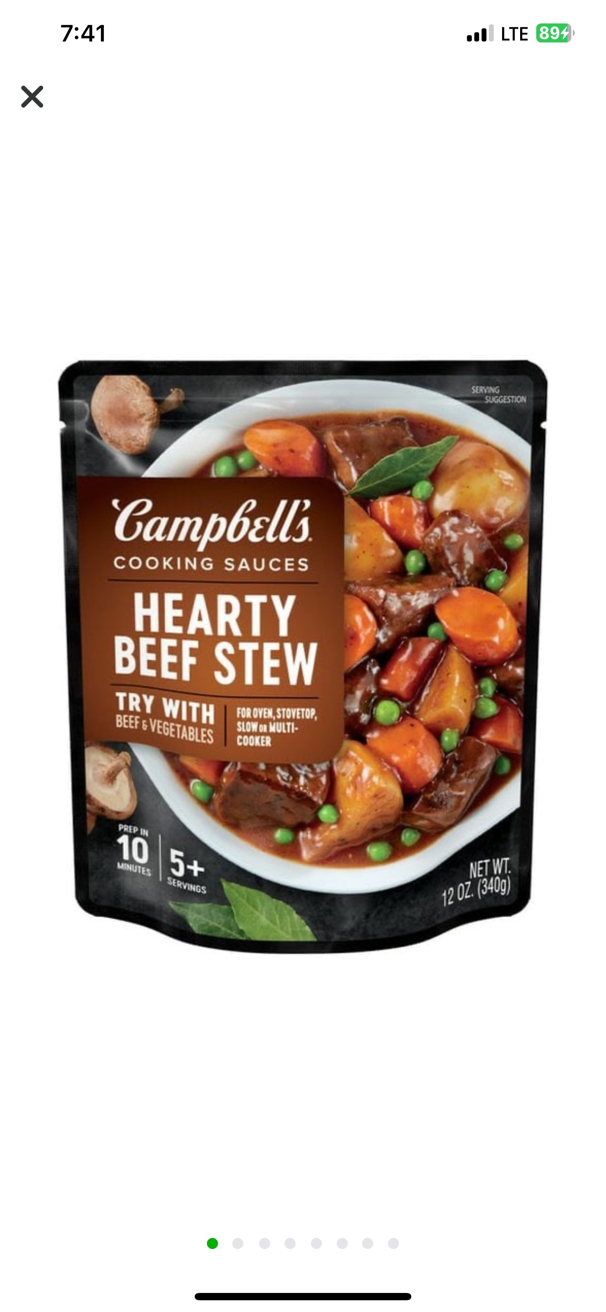 Campbell's Slow Cooker Sauces Beef Stew Sauce image 0