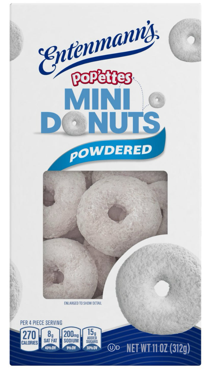 Entenmann's Pop'ettes Powdered Mini Donuts