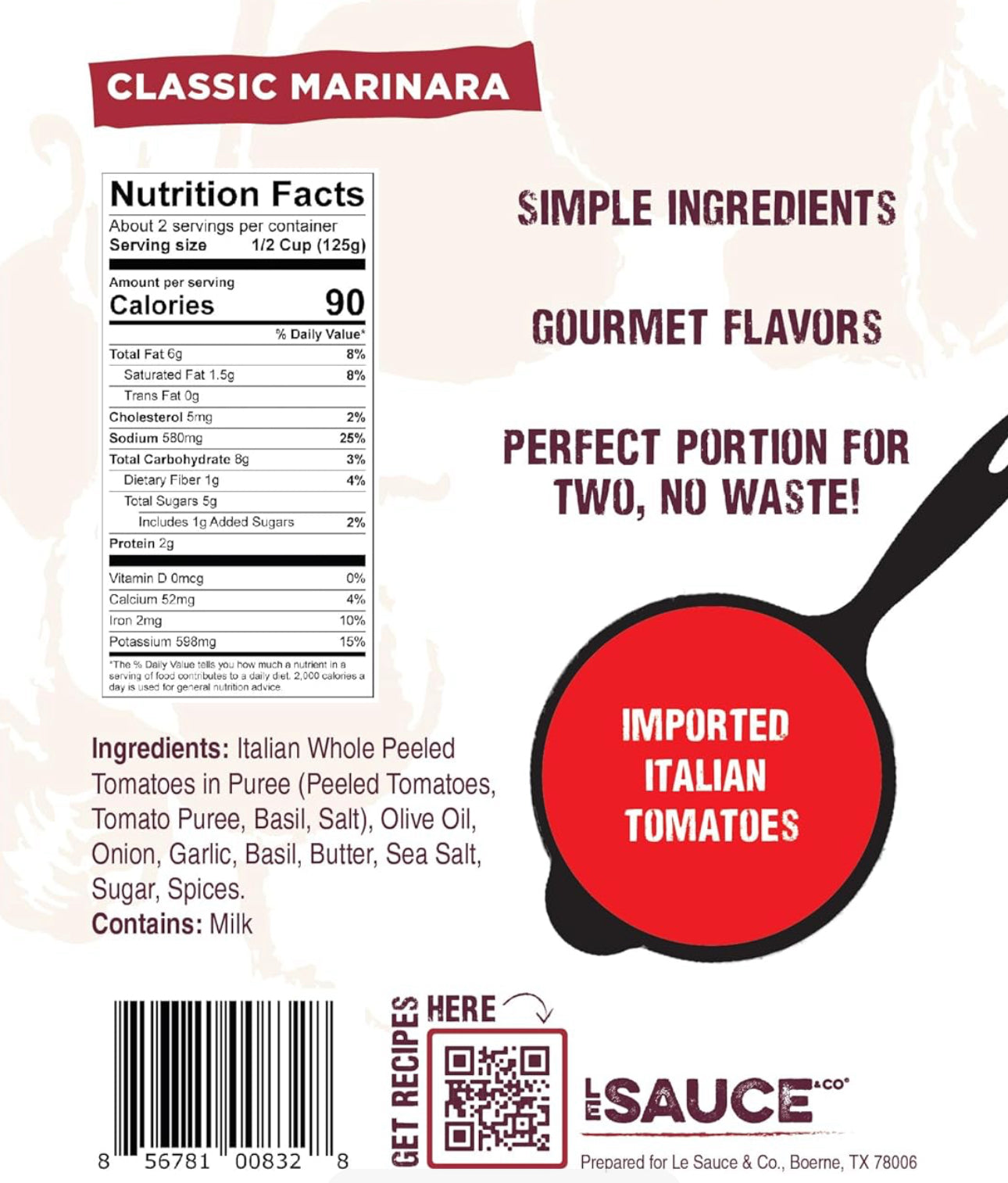 Marinara Gourmet Pasta Sauce (2-pack)
