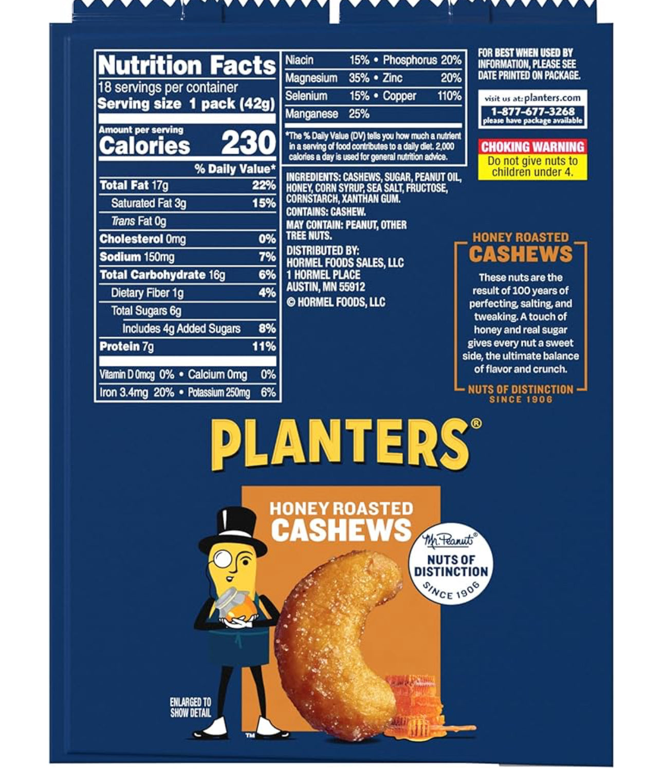 Planters Salted Caramel Peanuts 18 Pk 1.5 Oz