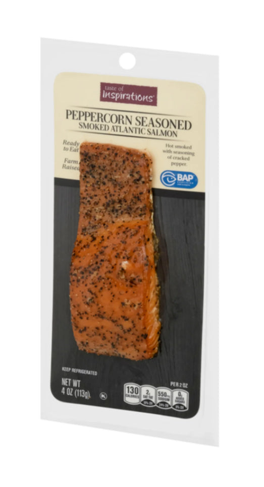 Taste of Inspirations Peppercorn Seasoned Smoked Atlantic Salmon