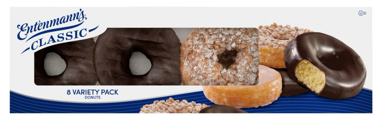 Entenmann's Classic Donuts Variety Pack, 8 count
