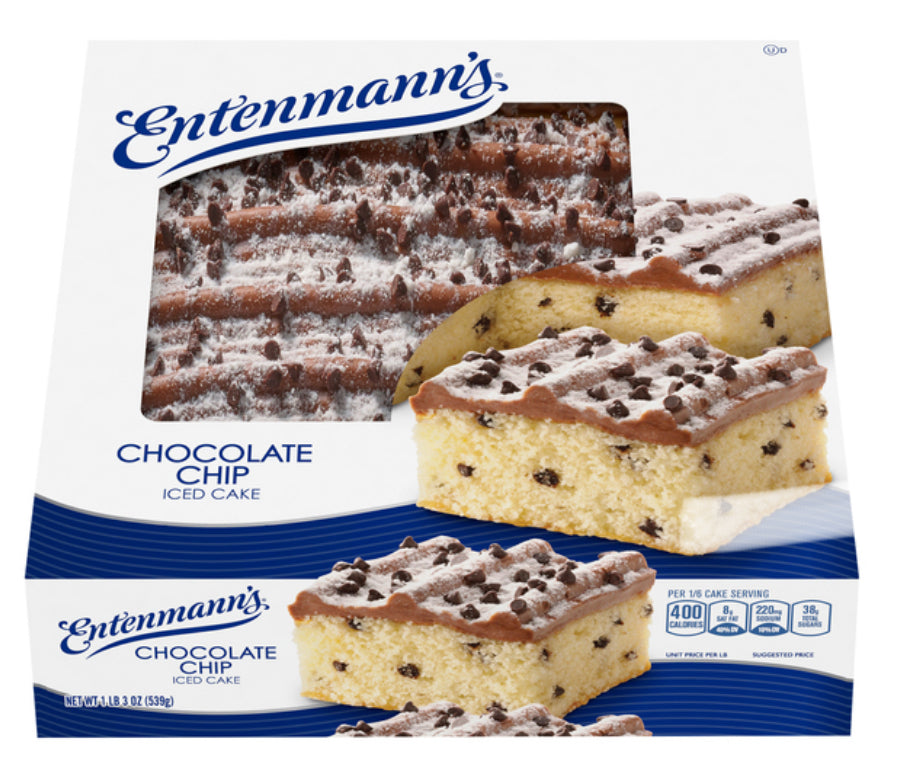 Entenmann's Chocolate Chip Iced Cake