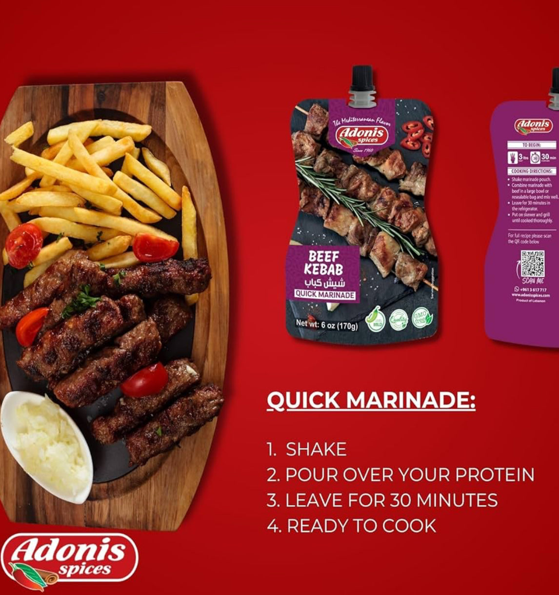 Adonis - Beef Kebab Quick Marinade