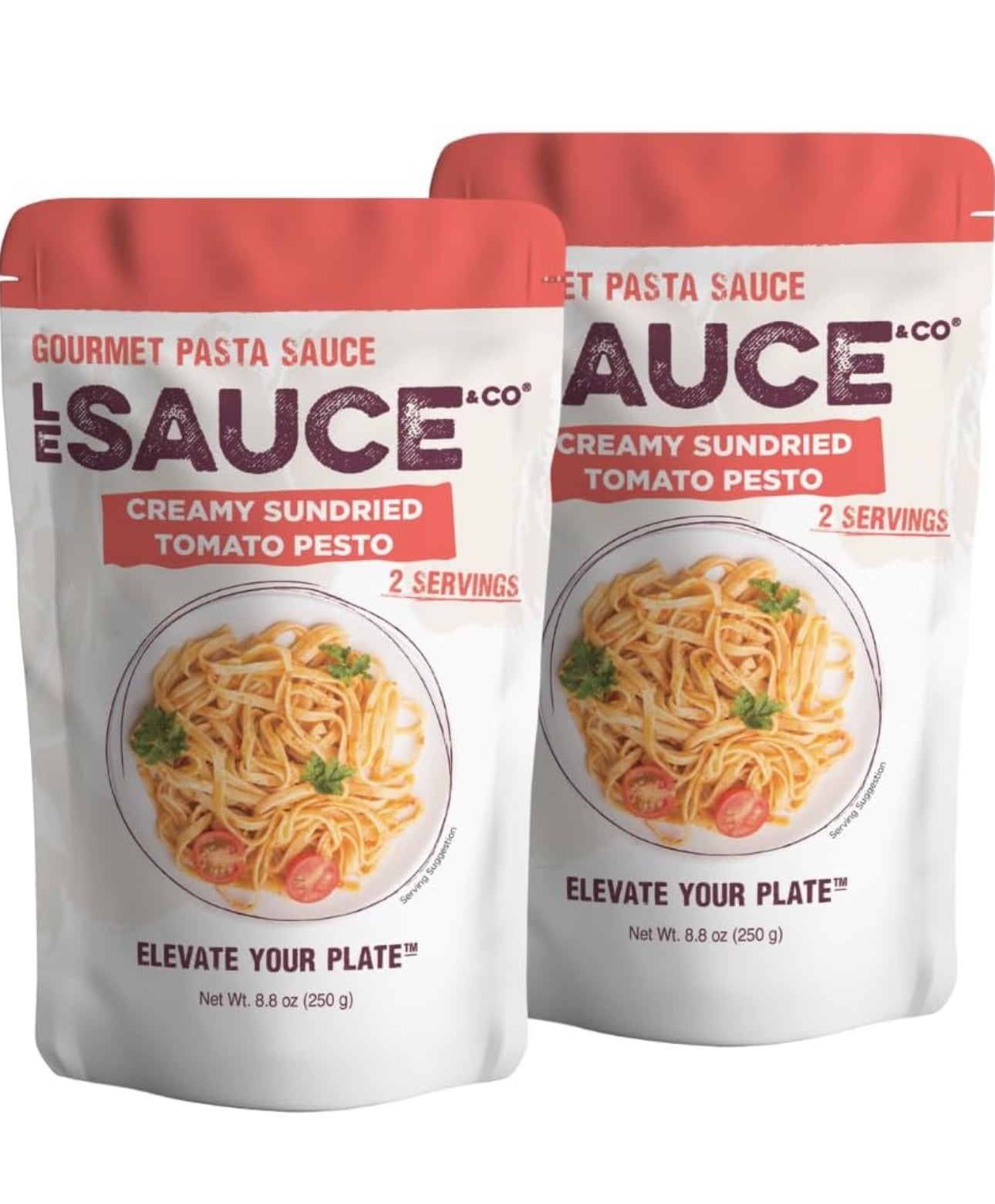 Creamy Sun-Dried Tomato Pesto Gourmet Pasta Sauce (2-pack)
