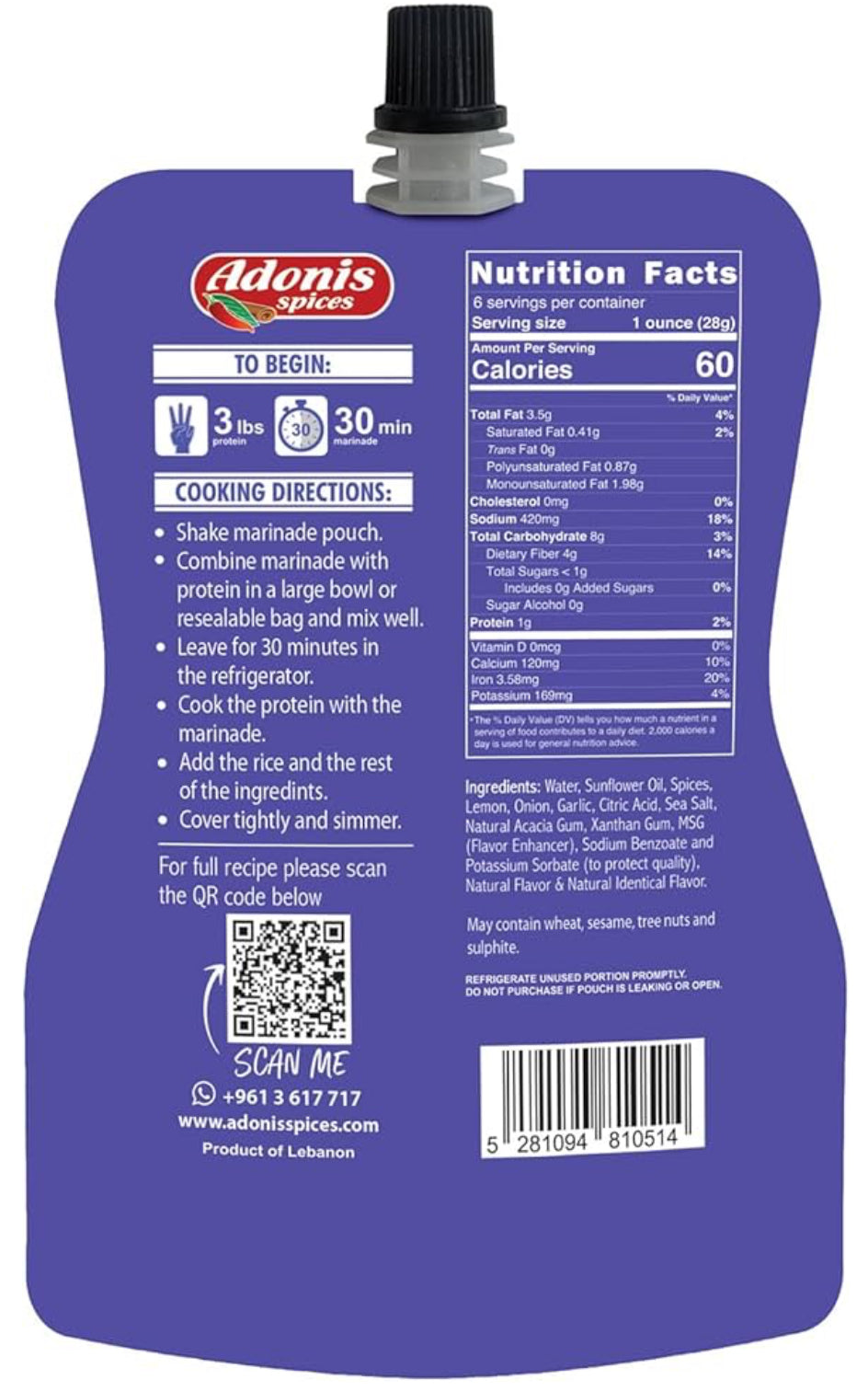Adonis - Mandi Recipe Quick Marinade