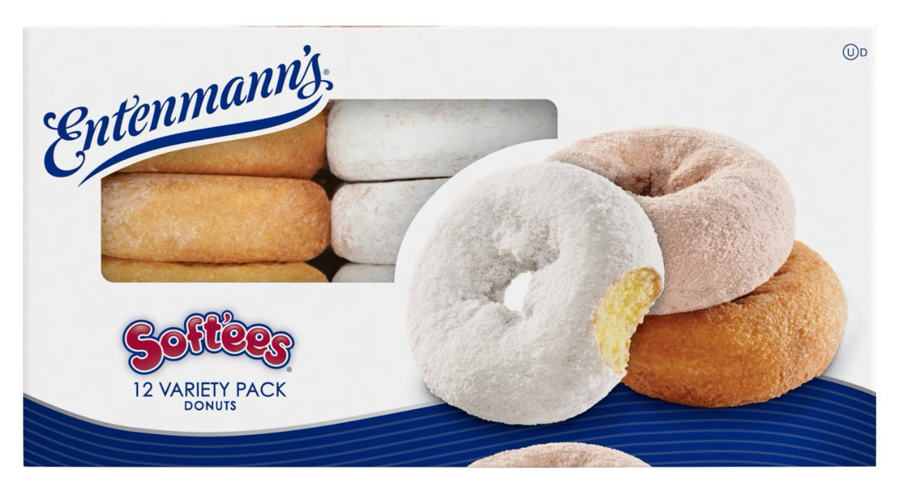 Entenmann's Soft'ees Donuts Variety Pack, 12 count