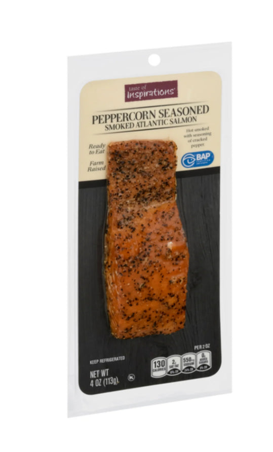 Taste of Inspirations Peppercorn Seasoned Smoked Atlantic Salmon