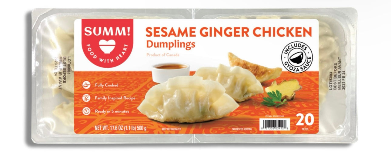 SUMM! Sesame Ginger Chicken Dumplings with Gyoza Sauce, 20 ct. image 0