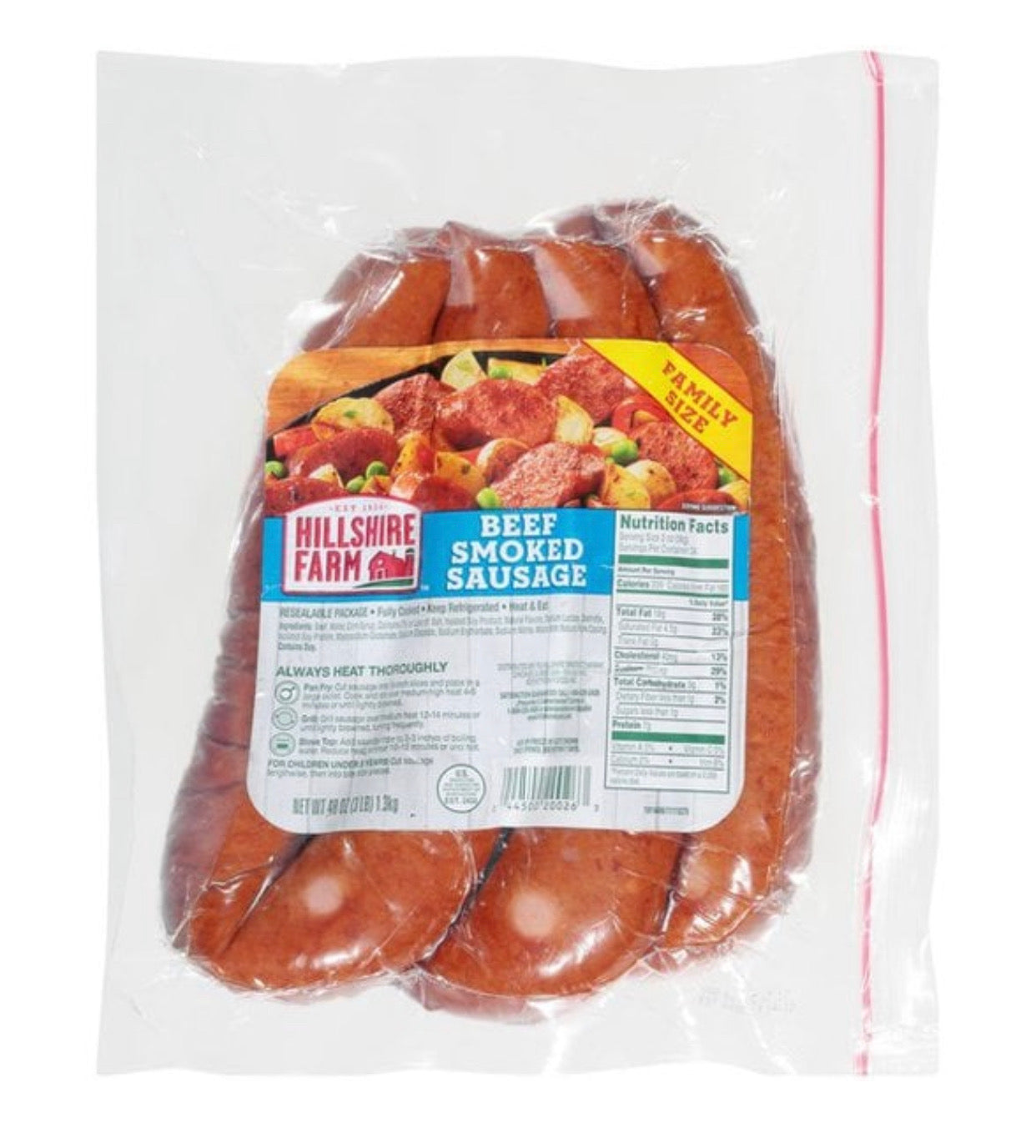 Beef Smoked Family Size Sausage image 0