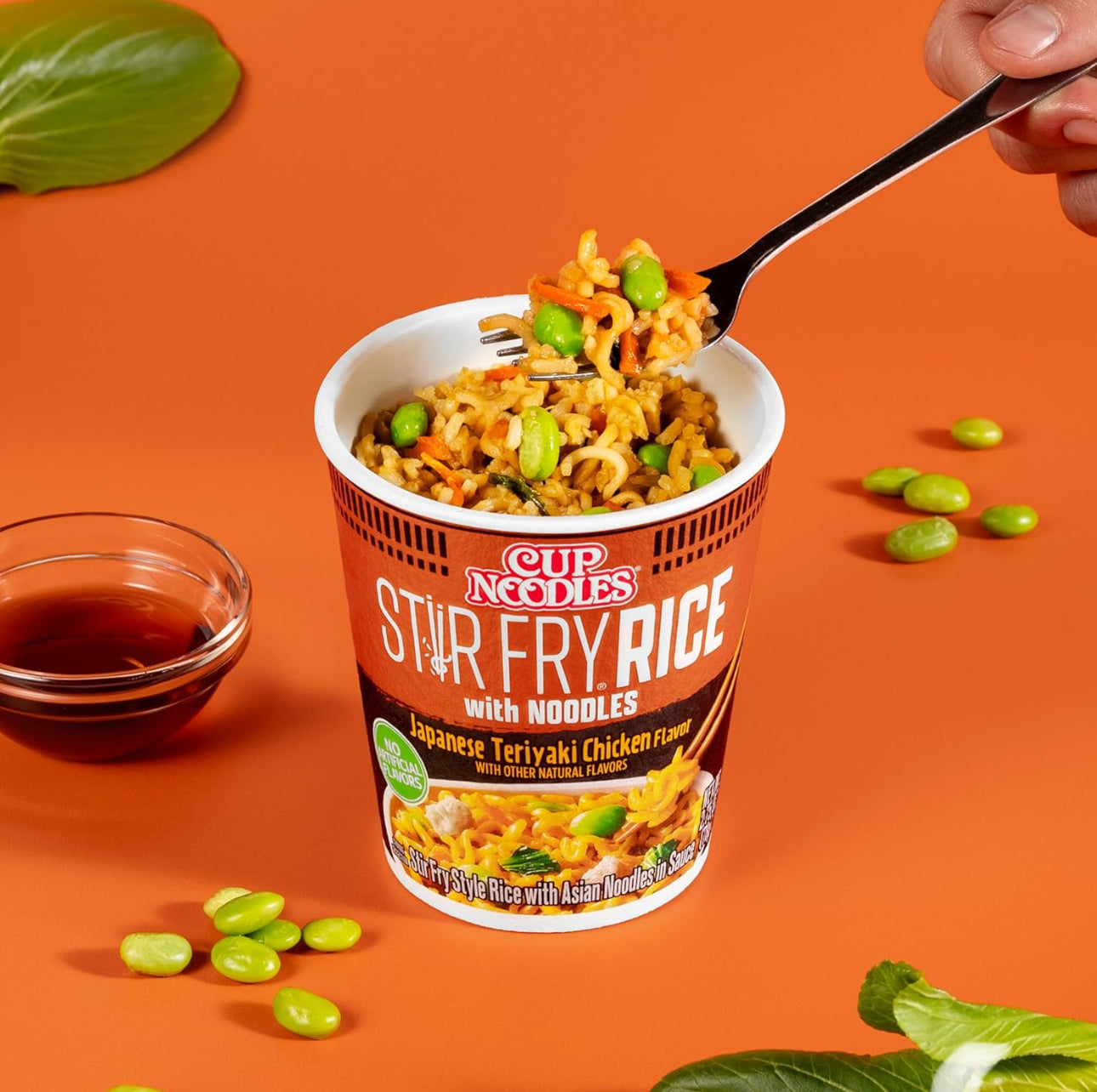 Cup Noodles Stir Fry Rice with Noodles, Japanese Teriyaki Chicken, 2.75 O image 3
