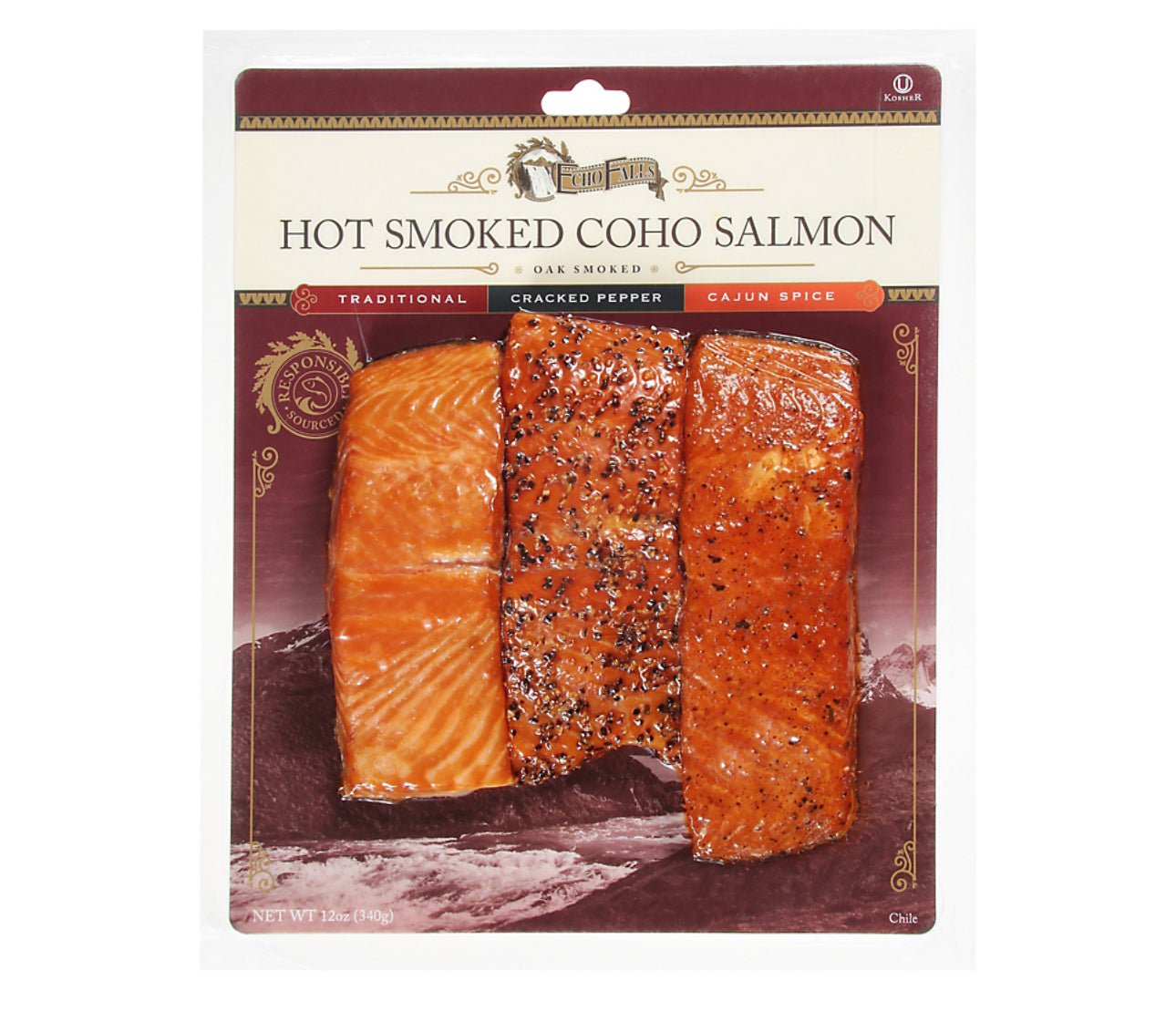 Echo Falls Salmon Coho Smoked Trio Cajun Spice Traditional & Pepper image 0