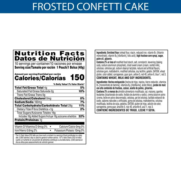Pop Tarts Bites Frosted Confetti Cake image 2