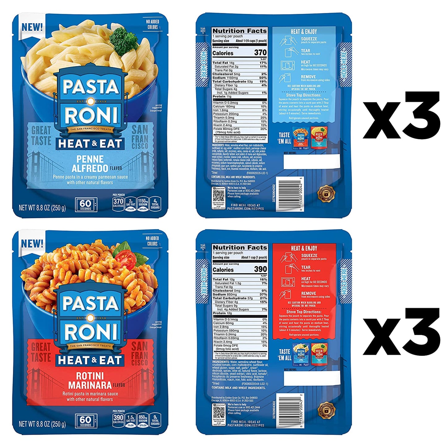 Pasta Roni Heat & Eat Rice (2 Flavor Variety Pack) image 0