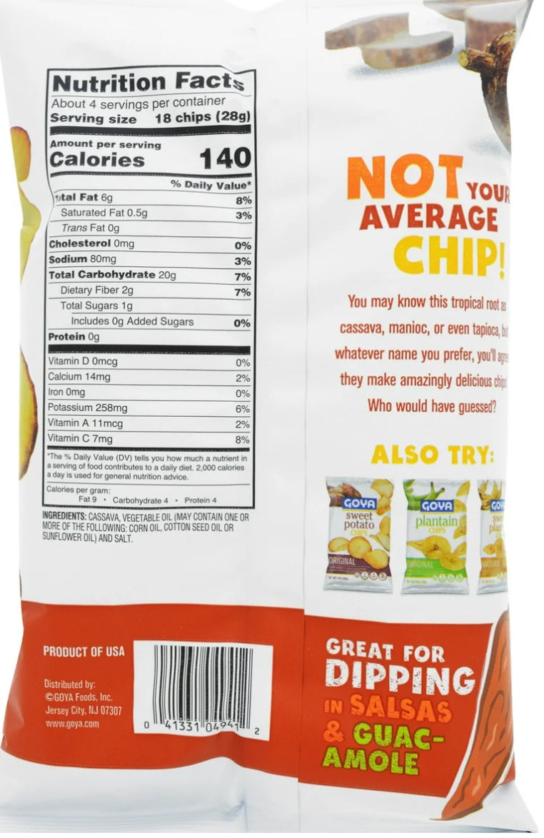 Goya Cassava Chips,Traditional image 1