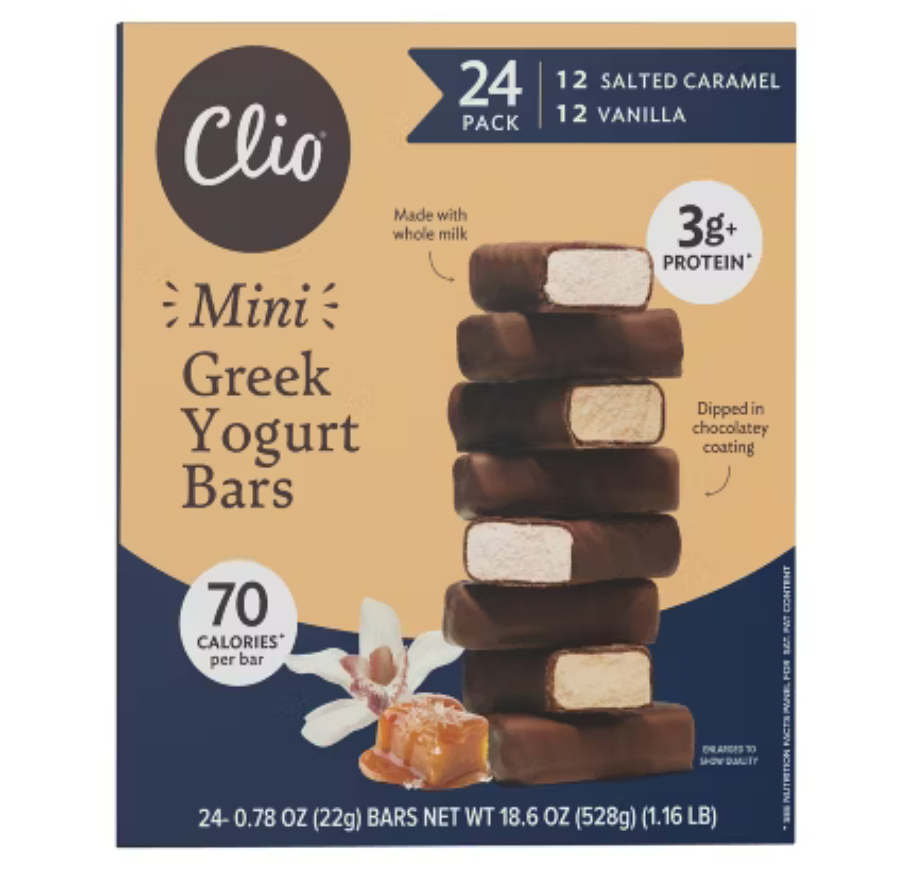Clio Mini Greek Yogurt Bars, 24 pk (3 Flavors) image 4